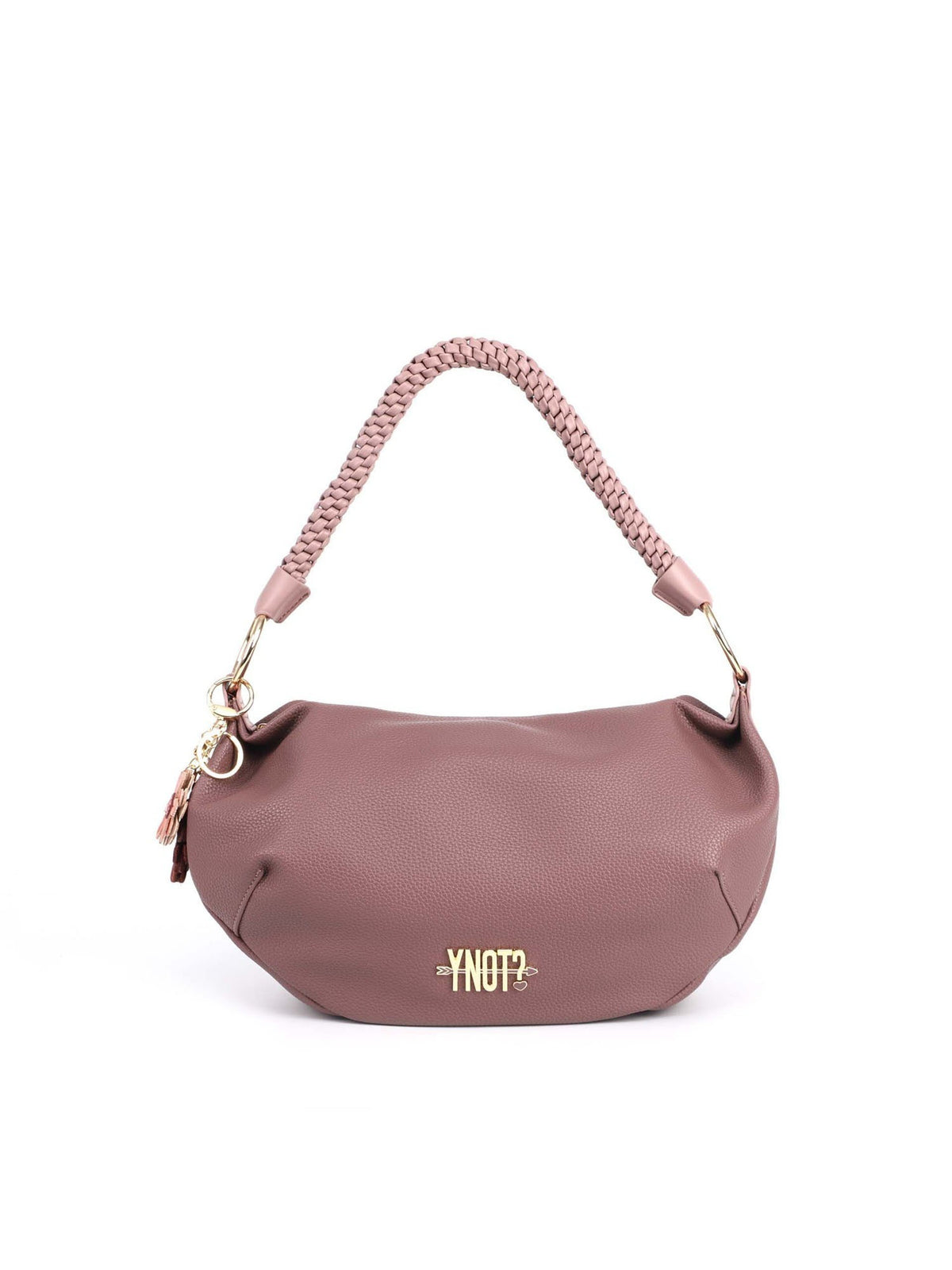 Y-not hobo bag borsa da donna malva