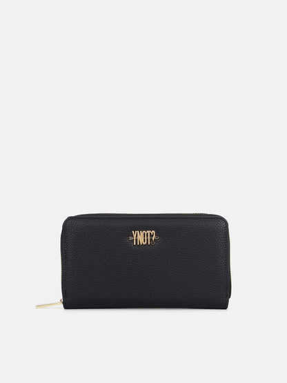Y-not wallet portafogli da donna nero