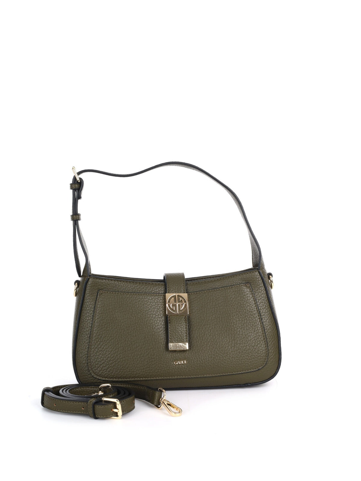 Gaudi' lynn plain zaino da donna verde militare