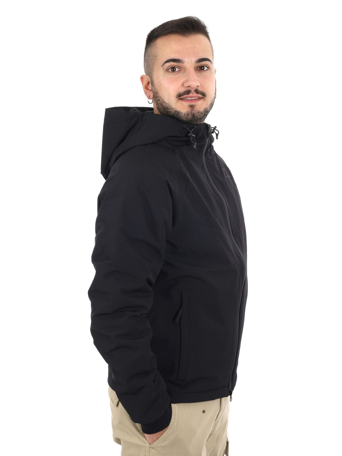 Kappa sofymicropol giubbino da uomo nero