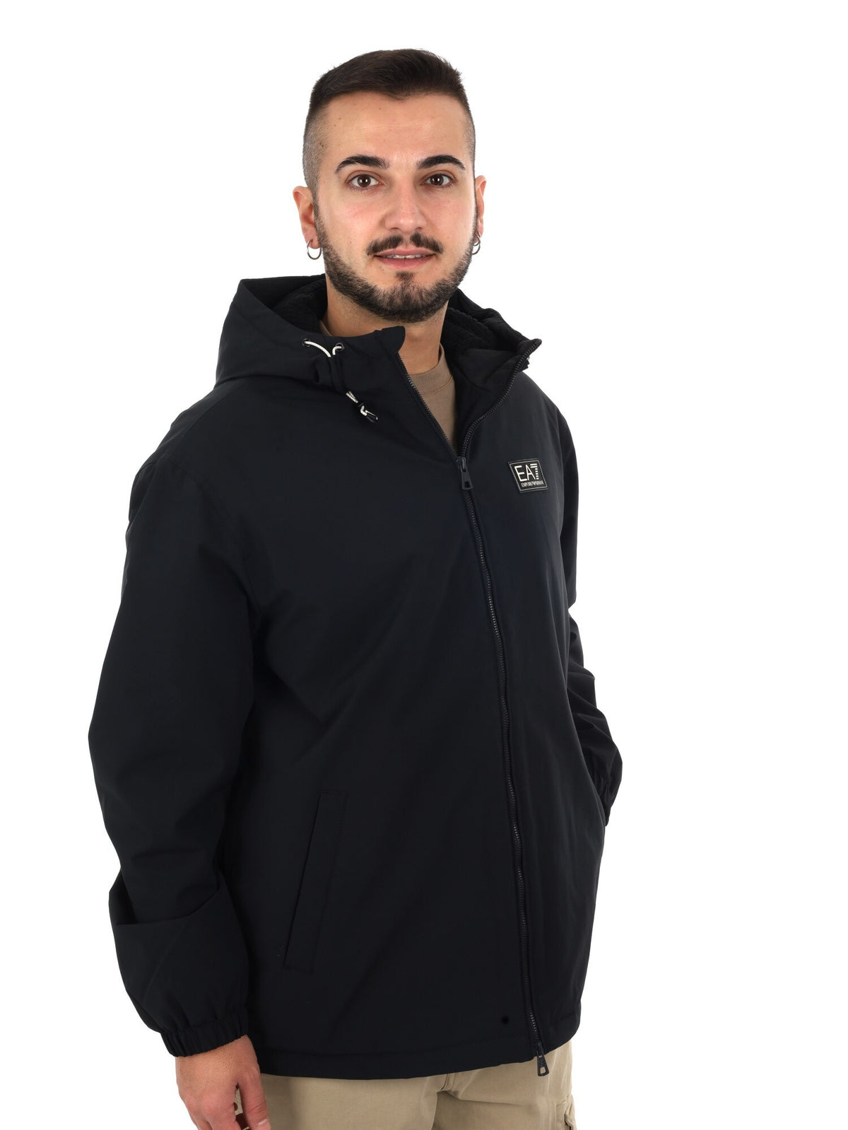 EA7 train refined giubbino da uomo nero