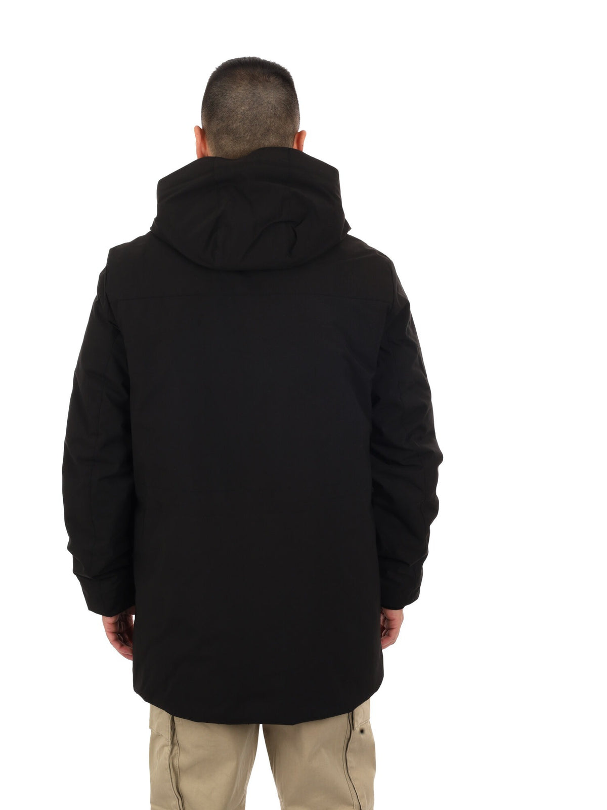 Geox spherica long giaccone da uomo nero
