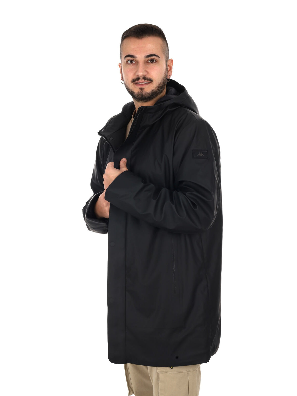 Kappa draos giaccone da uomo nero