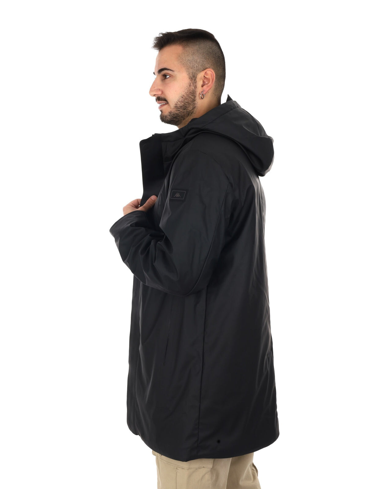 Kappa draos giaccone da uomo nero