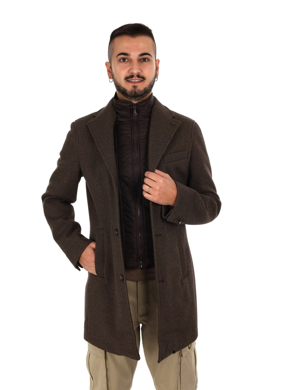 Fb cappotto da uomo moro