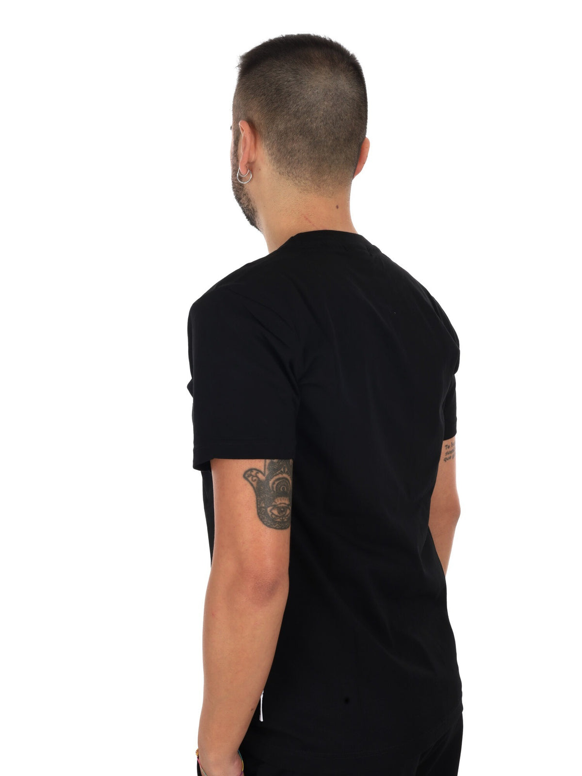Icon t-shirt mm da uomo nero-bianco