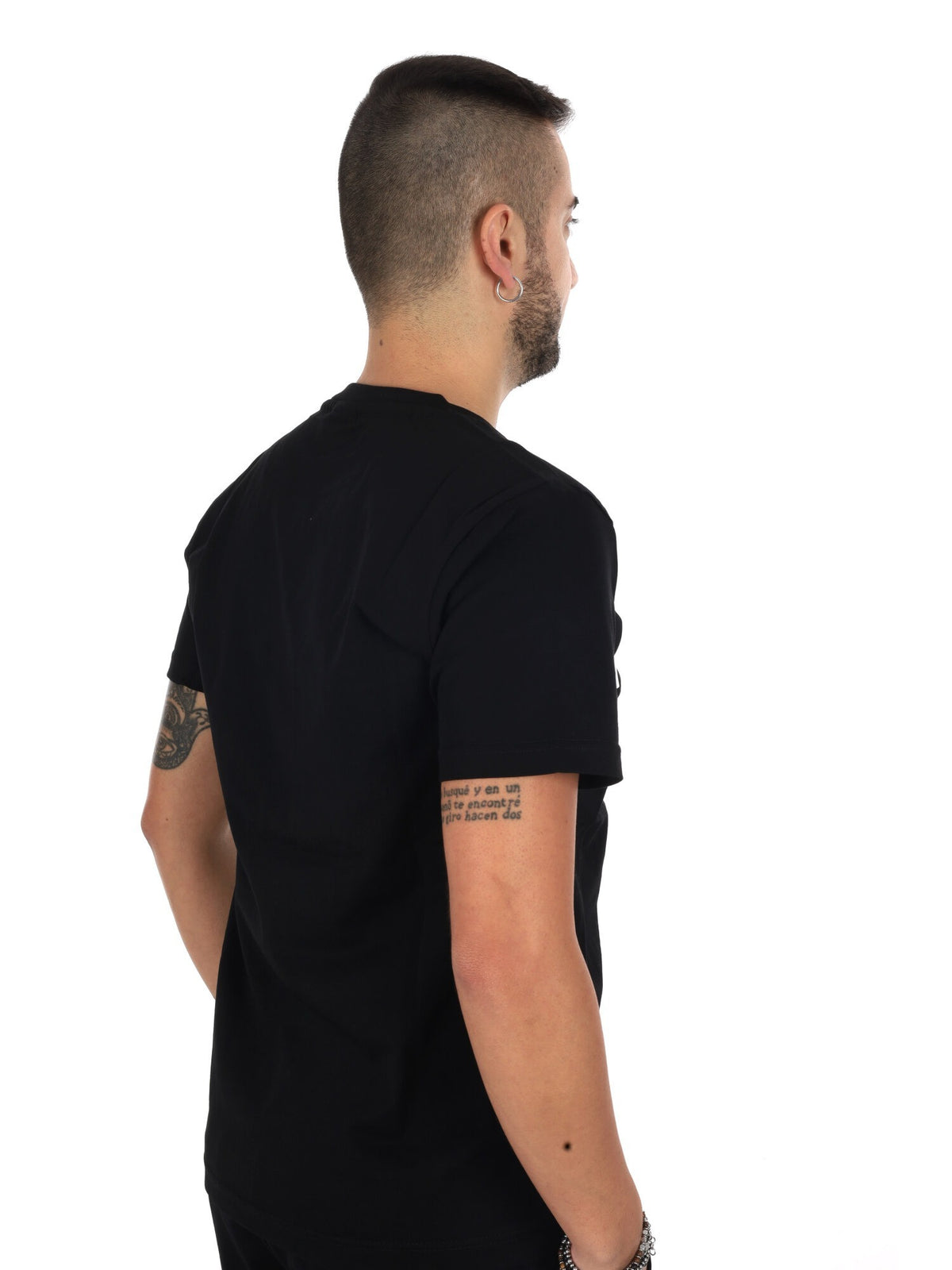 Icon t-shirt mm da uomo nero-bianco