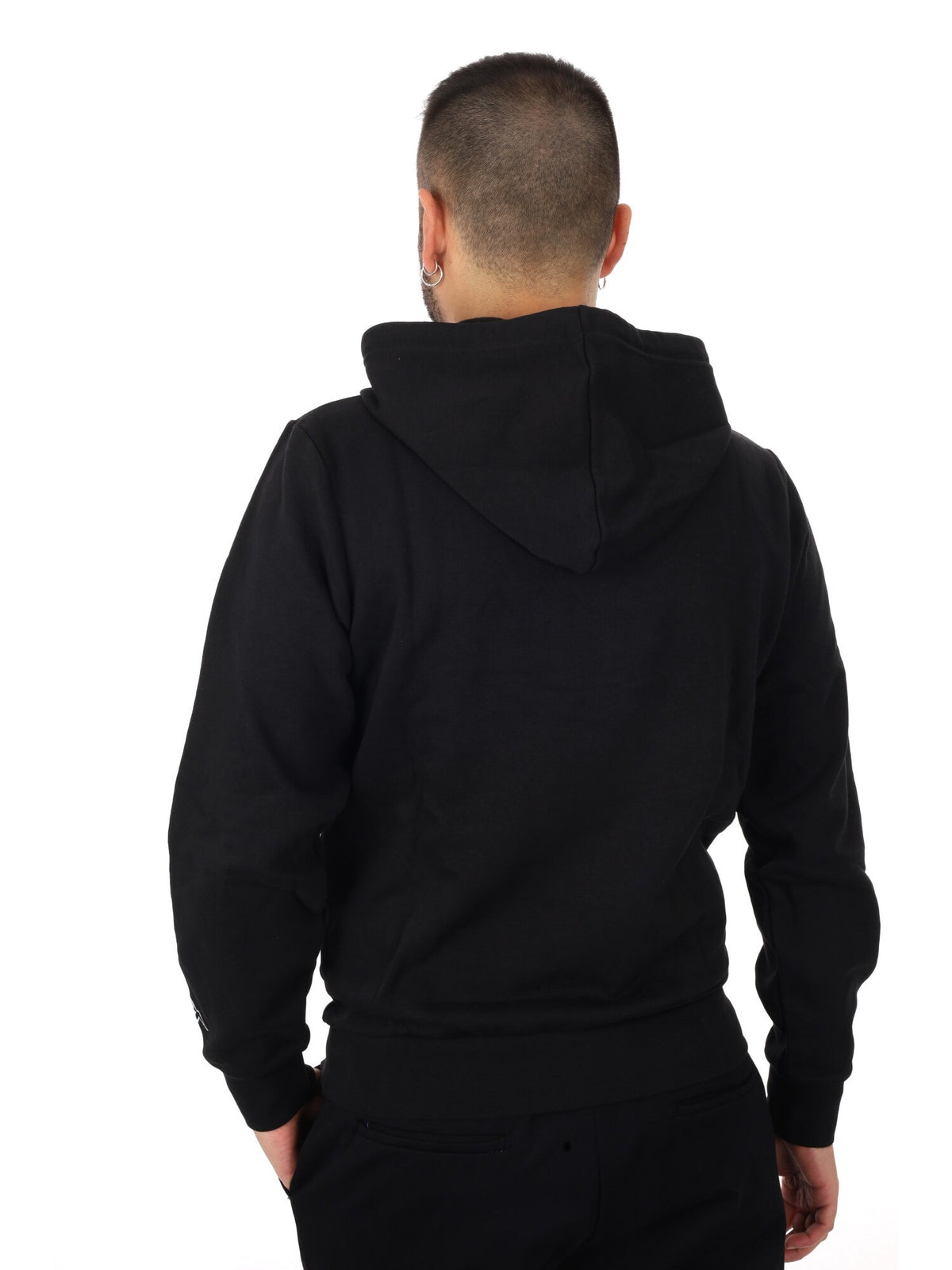 Kappa korpo dafers felpa da uomo nero-bianco