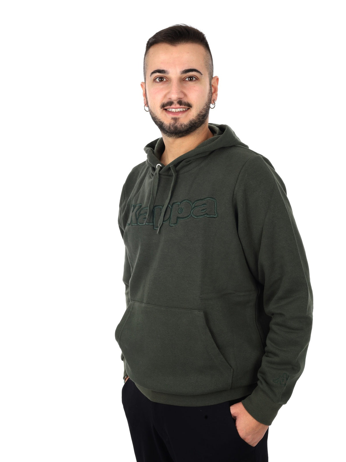 Kappa korpo dafers felpa da uomo verde