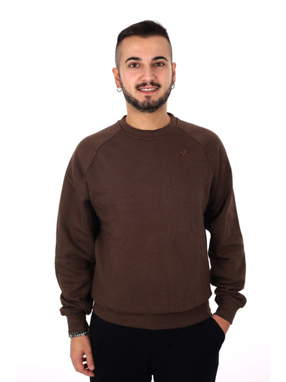 Kappa korpo caimali felpa da uomo marrone