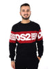 ds2-felpa-girocollo-da-uomo-nero-rosso