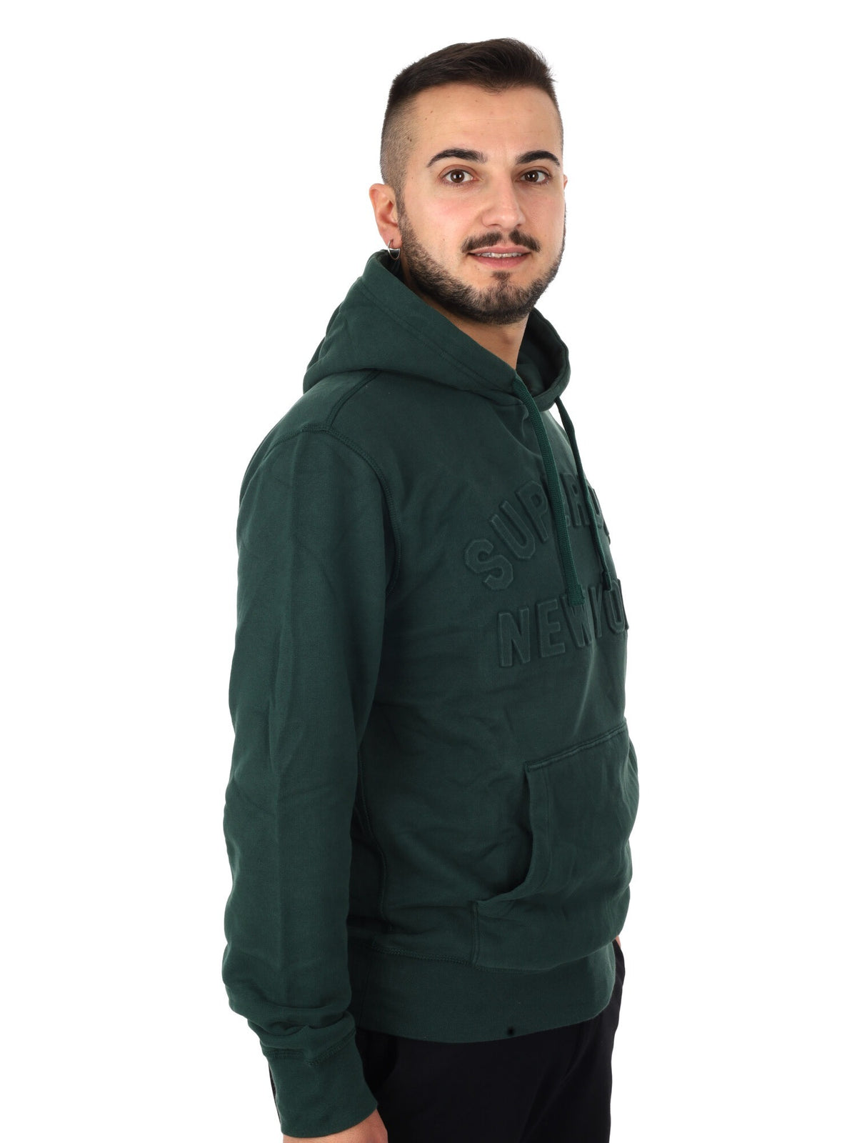 Superdry athletic em felpa da uomo verde