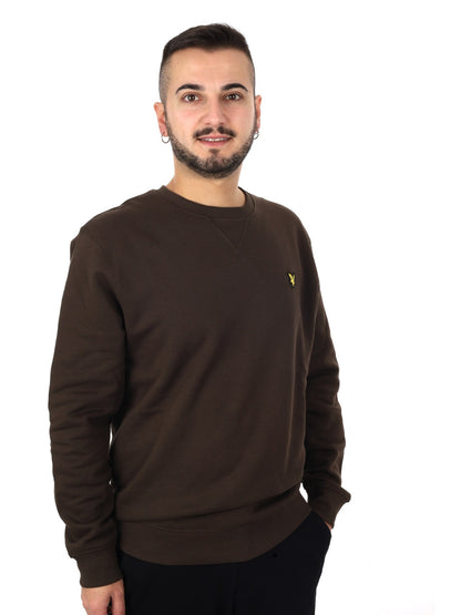 Lyle&scott felpa gir da uomo ebano