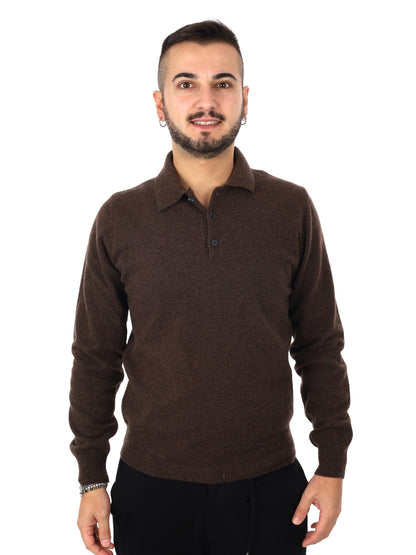 Fb maglia polo cashm da uomo moro