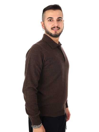 Fb maglia polo cashm da uomo moro