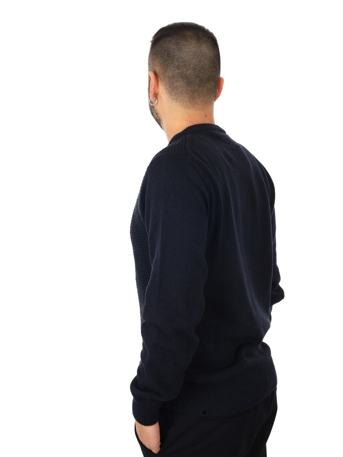 Fb maglia cotone da uomo blu