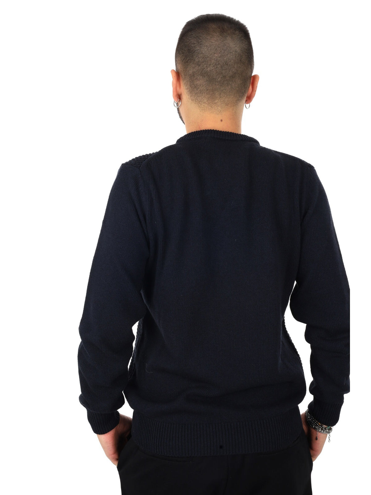 Fb maglia cotone da uomo blu