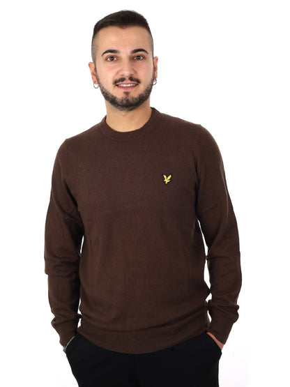 Lyle&scott maglia co da uomo ebano
