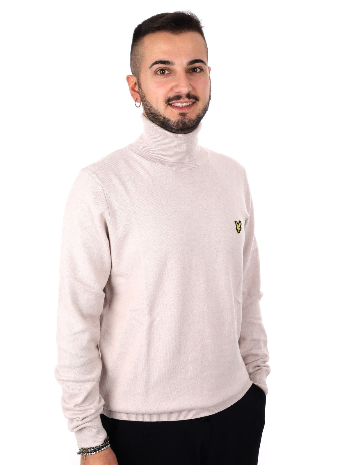 Lyle&scott maglia co da uomo beige