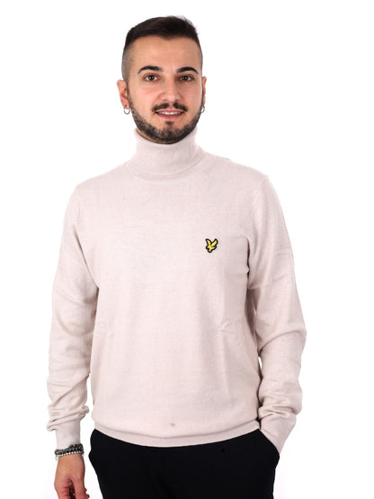 Lyle&scott maglia co da uomo beige