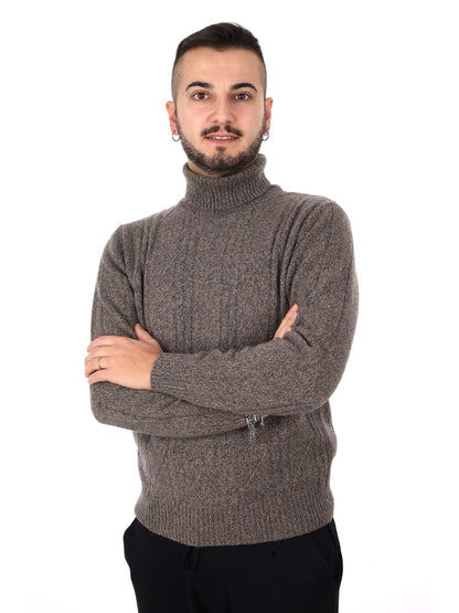 Fb maglia dolce cash da uomo tortora