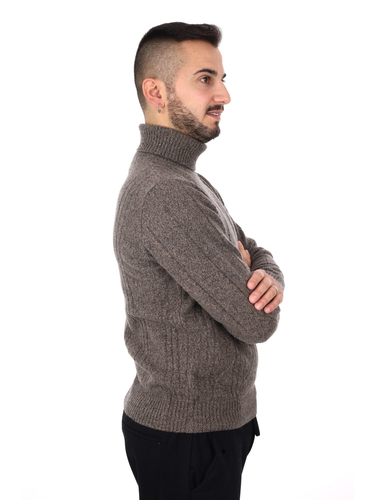 Fb maglia dolce cash da uomo tortora