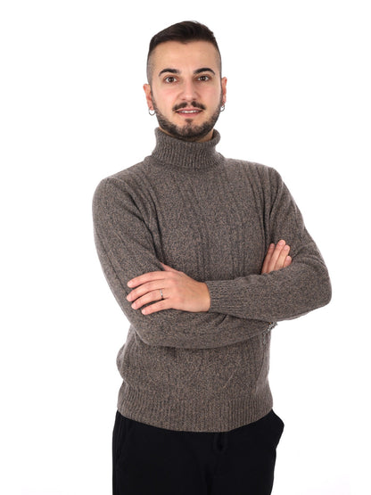 Fb maglia dolce cash da uomo tortora