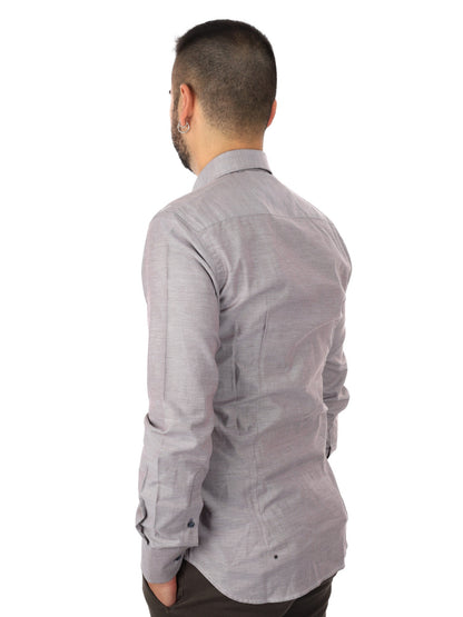 Fb camicia oxford da uomo fango