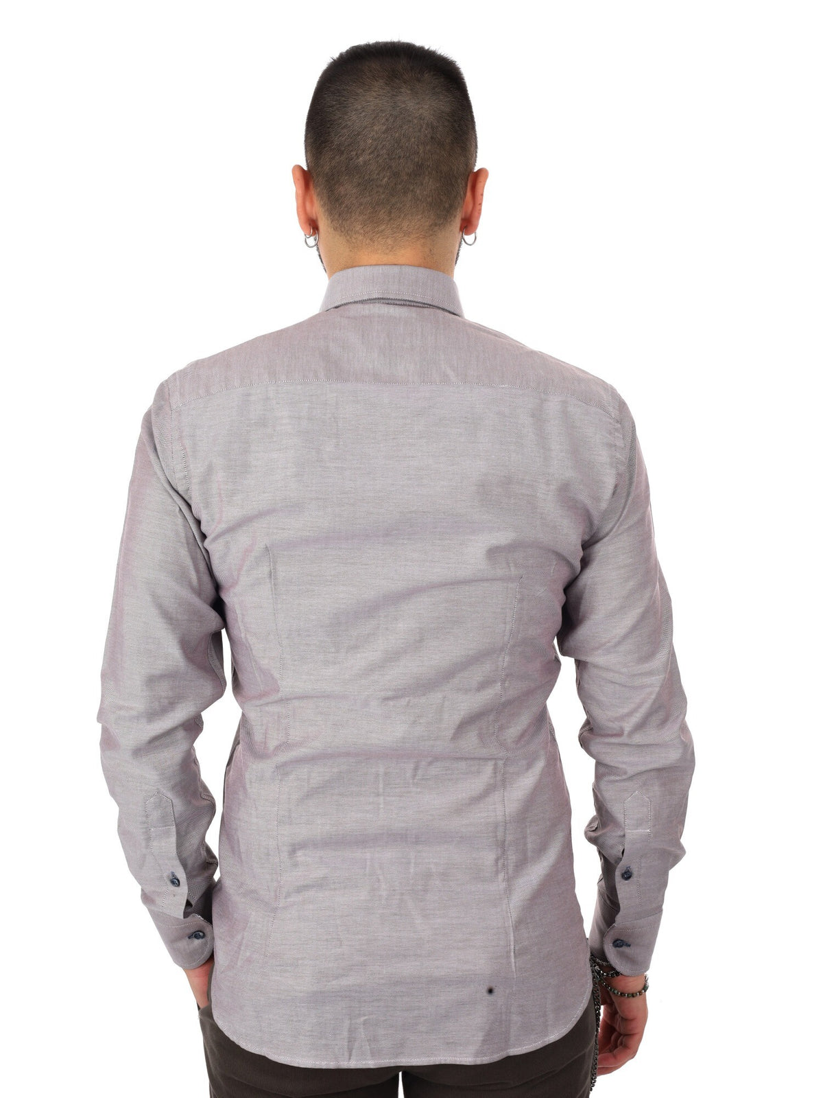 Fb camicia oxford da uomo fango