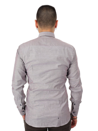 Fb camicia oxford da uomo fango