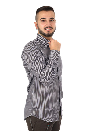 Fb camicia bd da uomo marrone