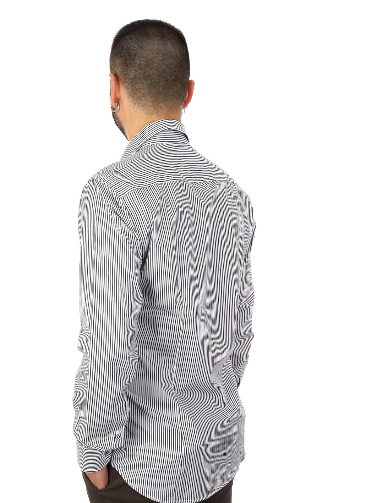 Fb camicia bd da uomo bianco-verde