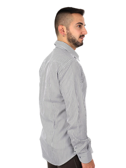 Fb camicia bd da uomo bianco-verde