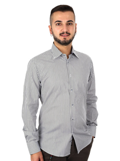 Fb camicia bd da uomo bianco-verde