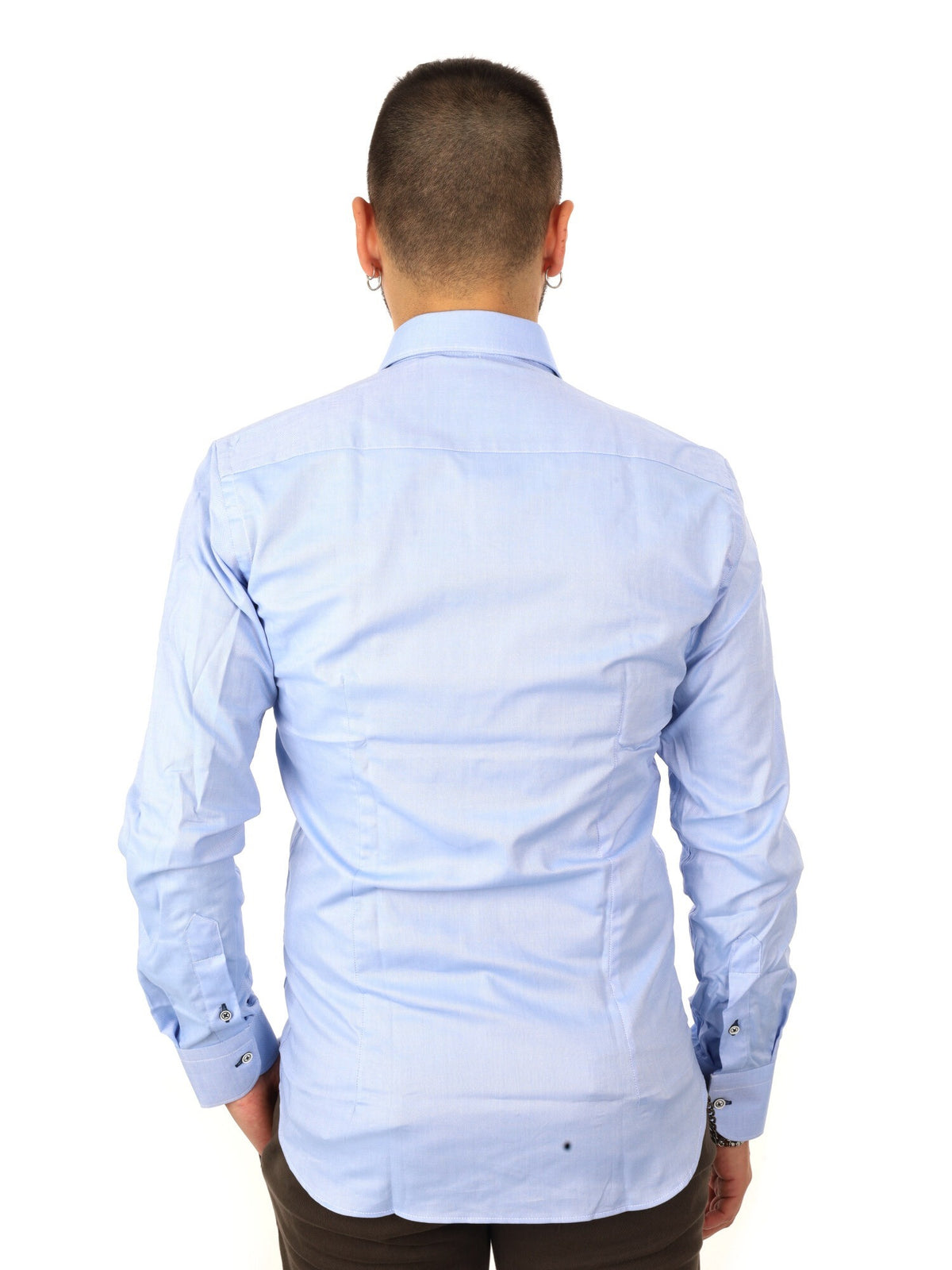 Fb camicia oxford da uomo azzurro