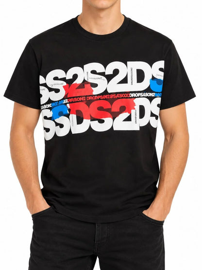 DS2 t-shirt mm da uomo nero