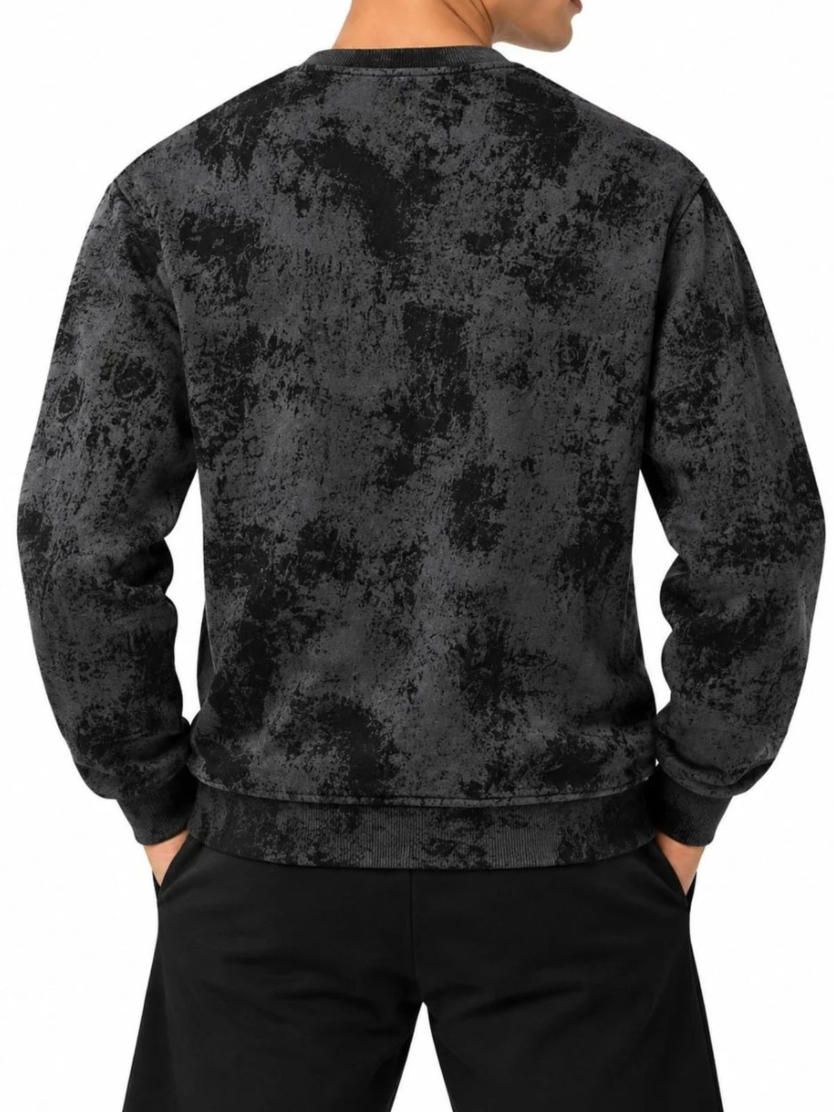 DS2 felpa girocollo da uomo nero