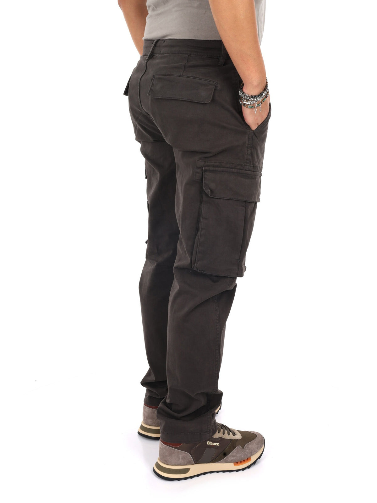 Lyle&scott cargo pantalone da uomo asfalto