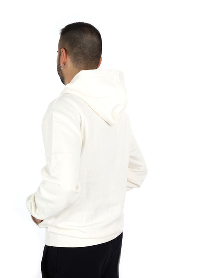 DS2 felpa cappuccio da uomo bianco