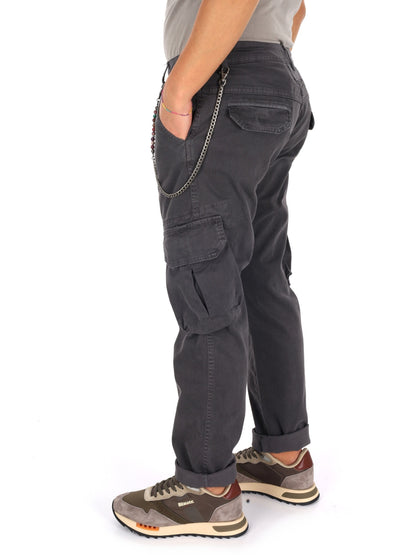 Fb panta cargo+caten pantalone da uomo ferro