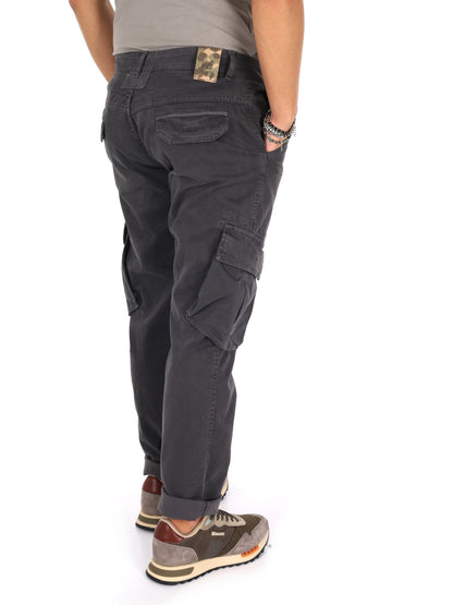 Fb panta cargo+caten pantalone da uomo ferro
