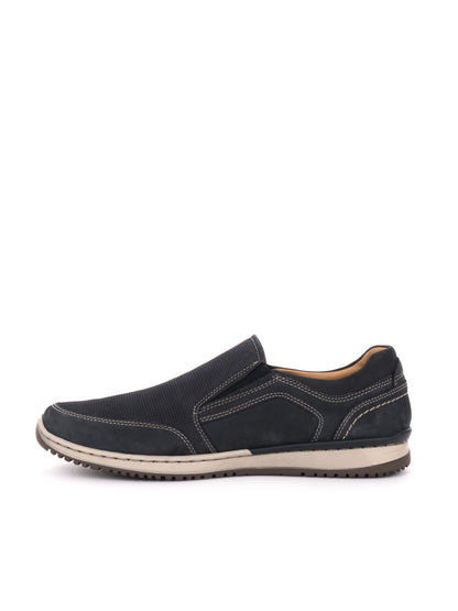 MOCASSINO CON INSERTI ELASTICI VALLEVERDE UOMO BLU