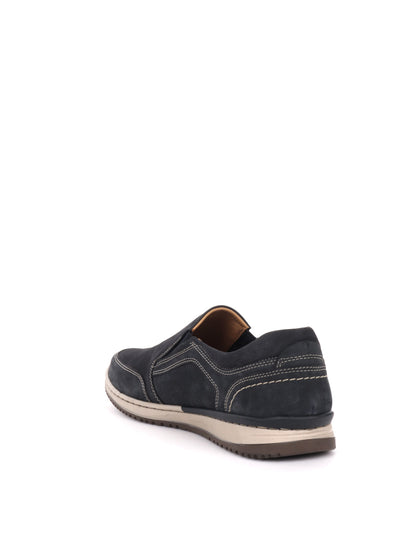 MOCASSINO CON INSERTI ELASTICI VALLEVERDE UOMO BLU