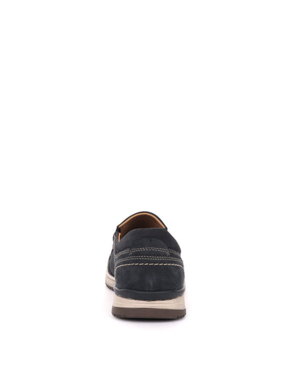 MOCASSINO CON INSERTI ELASTICI VALLEVERDE UOMO BLU