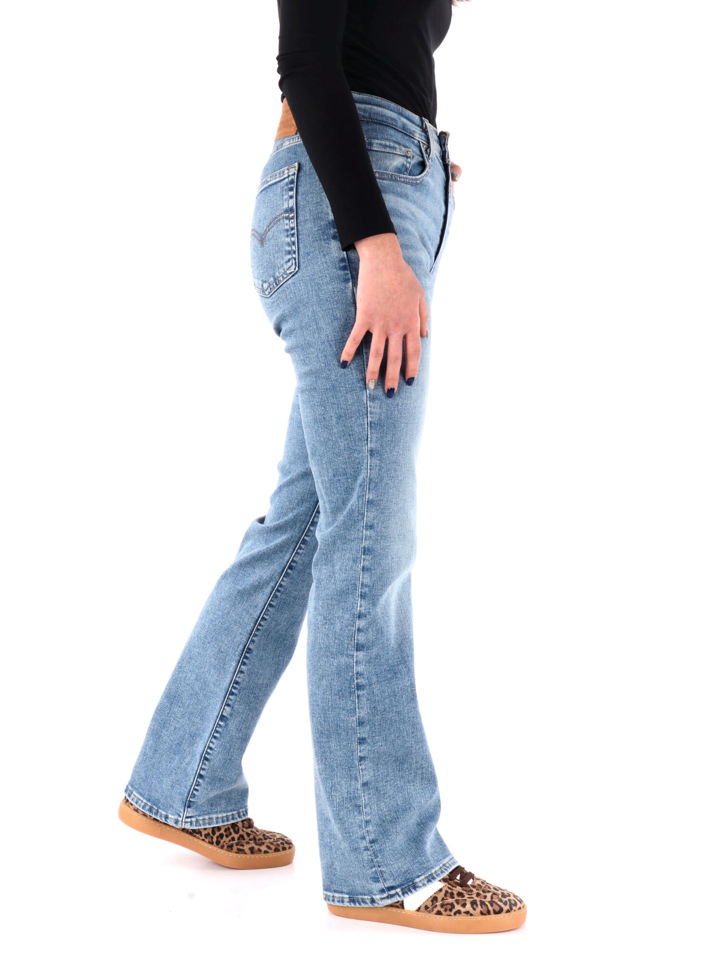 DENIM 725 HIGH RISE LEVI'S DONNA JEANS CHIARO