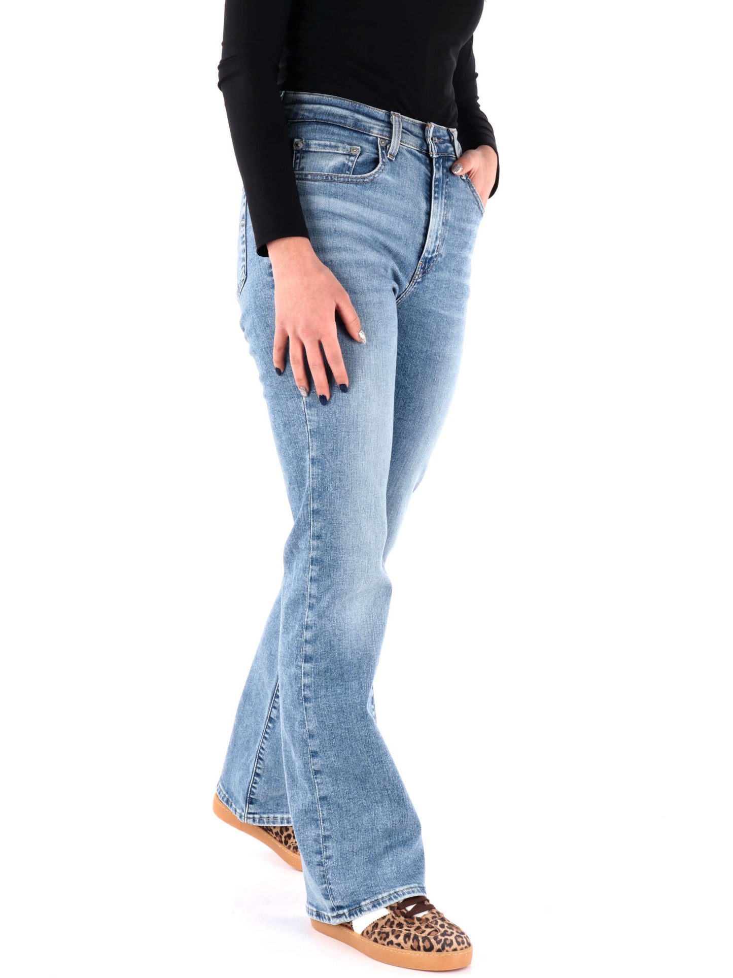 DENIM 725 HIGH RISE LEVI'S DONNA JEANS CHIARO