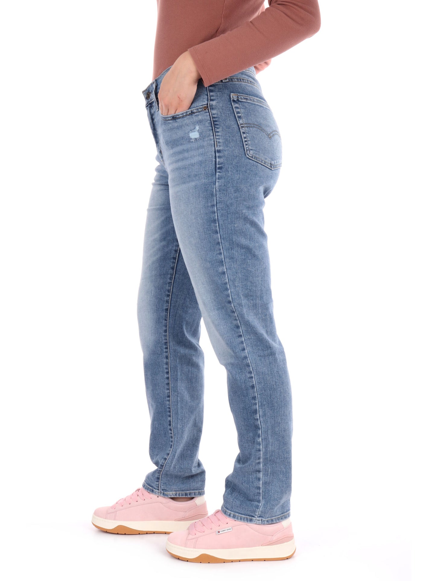 DENIM 724 HIGH RISE LEVI'S DONNA JEANS CHIARO