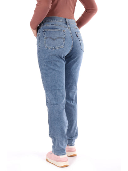 DENIM 724 HIGH RISE LEVI'S DONNA JEANS CHIARO