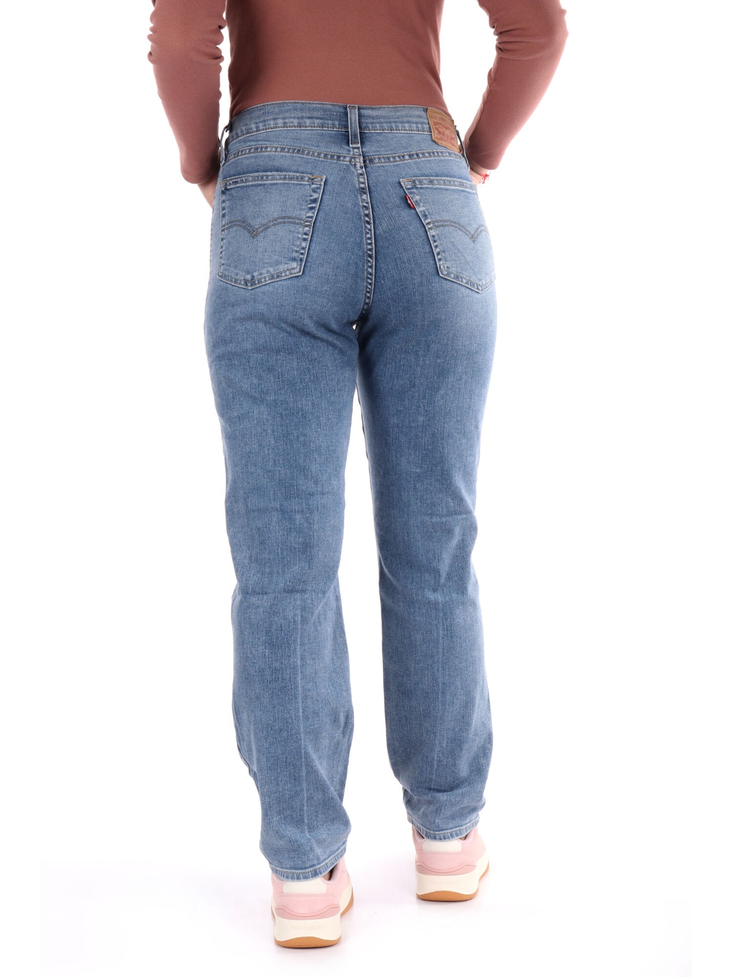 DENIM 724 HIGH RISE LEVI'S DONNA JEANS CHIARO