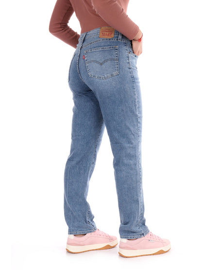 DENIM 724 HIGH RISE LEVI'S DONNA JEANS CHIARO